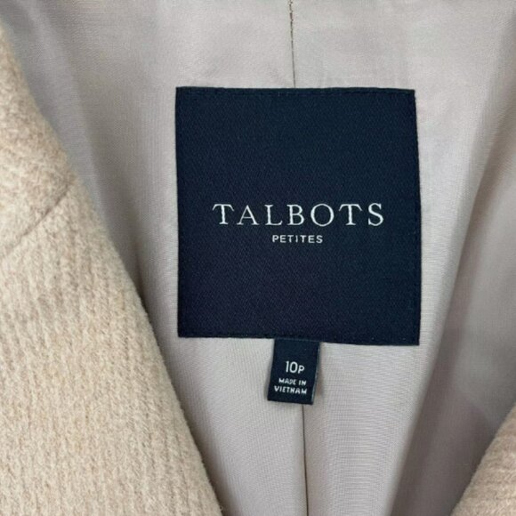Talbots‎ Petites Colorblock Wool Viscose Coat - Picture 12 of 13